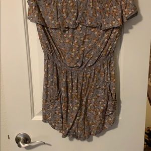 Floral printed romper